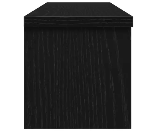 Virtuves Plaukts Saliekams, Melns 50X15X16 Cm Inženierijas Koks Vidaxl