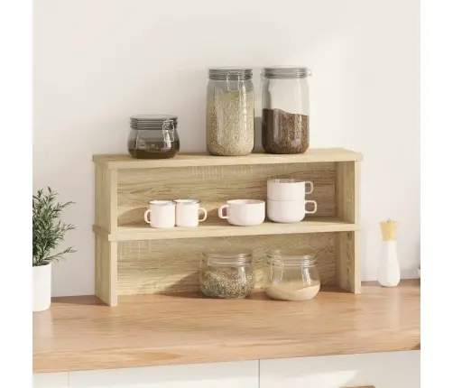 Virtuvės Lentynos, Sukraunamos, 2 Vnt., Ąžuolo, 60X15X16Cm