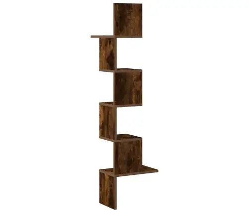 Sienas Stūra Plaukts, Ozolkoka, 32X32X127,5 Cm, Koks Vidaxl