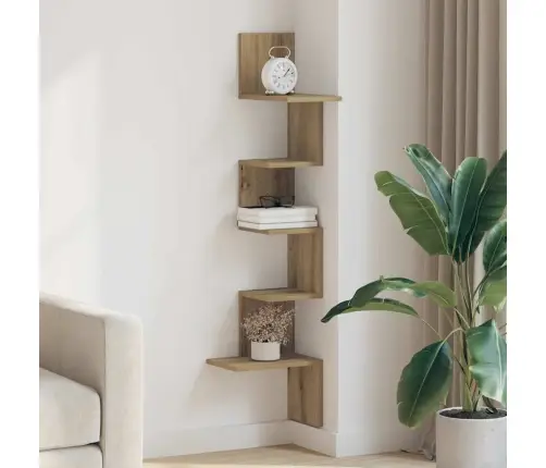 Sienas Stūra Plaukts Artisan Ozols Inženierijas Koks Vidaxl Sienas Stūra Plaukts Artisan Ozols Inženierijas Koks Vidaxl