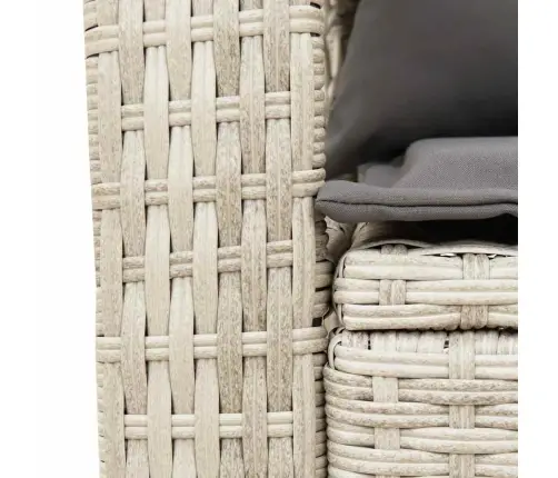 Supama Sodo Kėdė Su Pagalvėlėmis, Pilkos Spalvos, Poliratanas