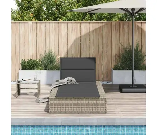 Sauļošanās Krēsls Ar Peldošu Spilvenu Gaiši Pelēku Vidaxl Sauļošanās Krēsls Ar Peldošu Spilvenu Gaiši Pelēku Vidaxl