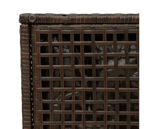 Sodo Taburetės Su Pagalvėlėmis 2 Vnt Ruda Polietileno Rotango