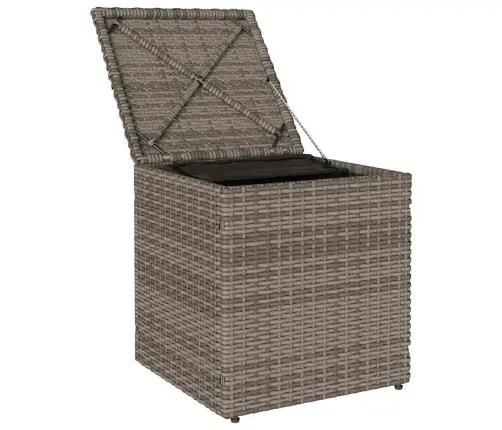 Dārza Krēsli Ar Spilveniem 2 Gab., Pelēka Polirotangpalmas Vidaxl