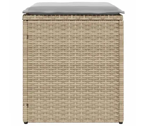 Dārza Krēsli Ar Spilveniem 2 Gab., Bēši Polirotangpalmas Vidaxl