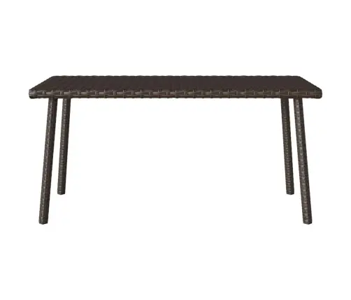 Sodo Kavos Staliukas Stačiakampis Ruda 80X40X37 Cm Poliratanas