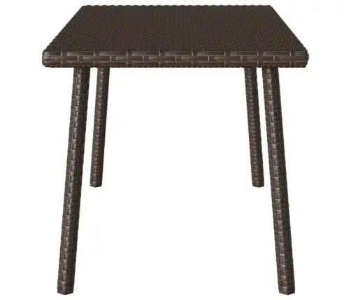 Sodo Kavos Staliukas Stačiakampis Ruda 80X40X37 Cm Poliratanas