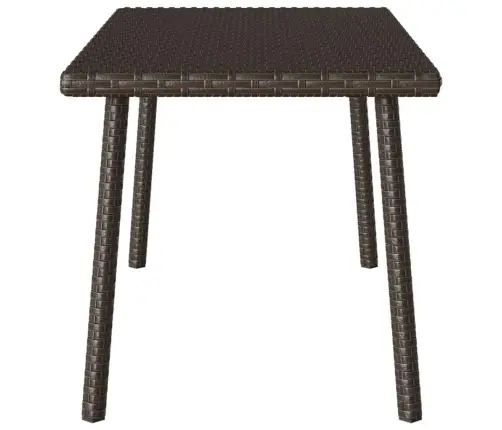 Sodo Kavos Staliukas Stačiakampis Ruda 80X40X37 Cm Poliratanas