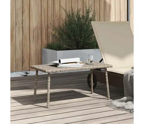 Sodo Kavos Staliukas Stačiakampis Šviesiai Pilkas 80X40X37 Cm