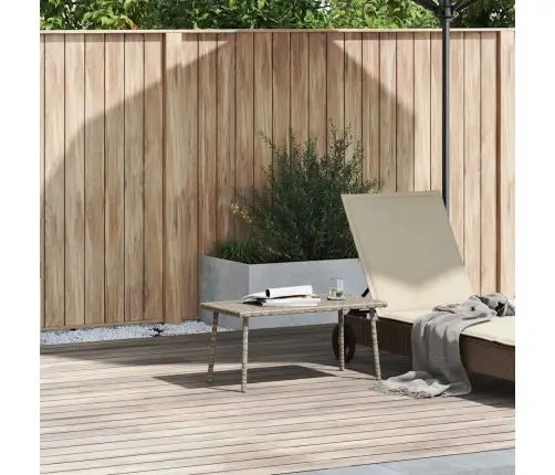 Sodo Kavos Staliukas Stačiakampis Šviesiai Pilkas 80X40X37 Cm