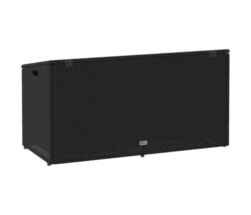 Dārza Uzglabāšanas Kaste Melna 110X50X58 Cm Poly Rattan Vidaxl
