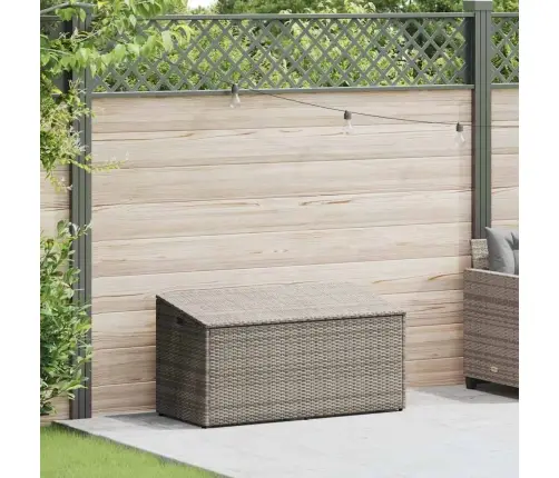 Dārza Uzglabāšanas Kaste Pelēka 110X50X58 Cm Polirotangpalmas Vidaxl