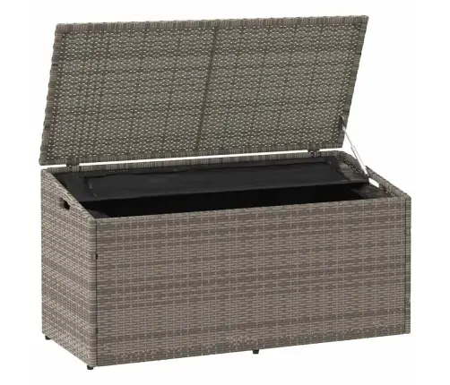 Dārza Uzglabāšanas Kaste Pelēka 110X50X58 Cm Polirotangpalmas Vidaxl