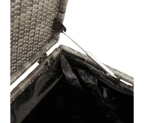 Dārza Uzglabāšanas Kaste Pelēka 110X50X58 Cm Polirotangpalmas Vidaxl