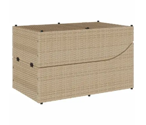 Kokkupandav Lamamistool Padja Ja Hoiukohaga Beež Polürotangist