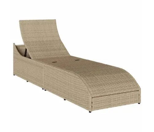 Kokkupandav Lamamistool Padja Ja Hoiukohaga Beež Polürotangist