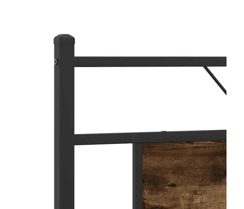 Gultas Rāmis Bez Matrača, Metāls, 160X200Cm, Ozolkoka Imitācija Vidaxl