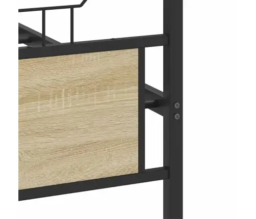 Metallist Voodiraam Ilma Madratsita Sonoma Tamm 193X201 Cm