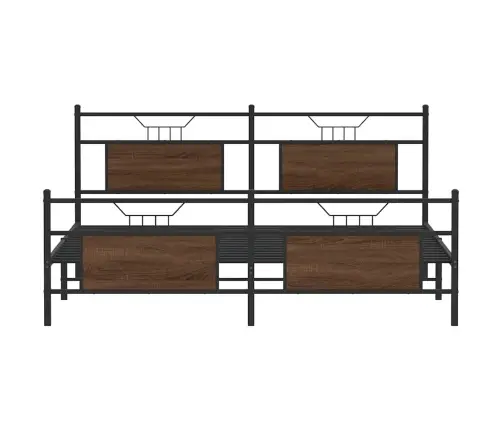 Lovos Rėmas Be Čiužinio, Rudas Ąžuolo, 183X213cm Metalas