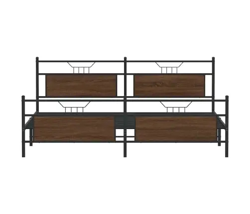 Lovos Rėmas Be Čiužinio, Rudas Ąžuolo, 193X201cm Metalas