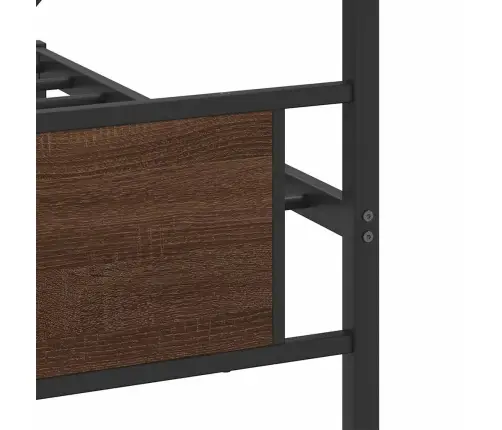 Lovos Rėmas Be Čiužinio, Rudas Ąžuolo, 193X201cm Metalas