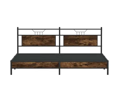 Lovos Rėmas Be Čiužinio, Dūminio Ąžuolo, 193X201cm Metalas