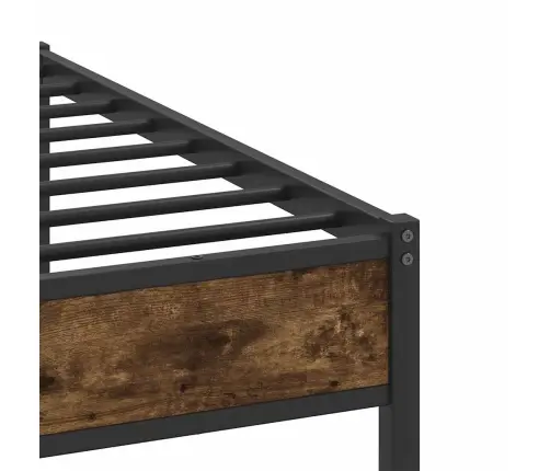 Lovos Rėmas Be Čiužinio, Dūminio Ąžuolo, 180X200cm Metalas