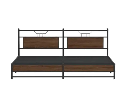 Lovos Rėmas Be Čiužinio, Rudas Ąžuolo, 200X200cm Metalas
