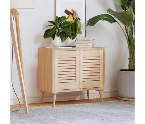 Skapja Durvis Žalūzijas Dizains 2 Gab Masīvkoka Priede Vidaxl