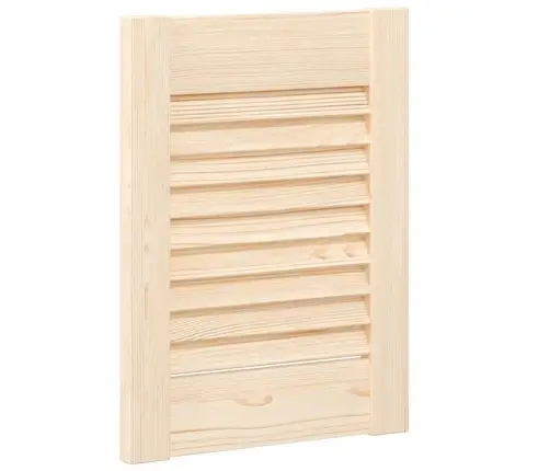 Skapja Durvis Žalūzijas Dizains 2 Gab Masīvkoka Priede Vidaxl