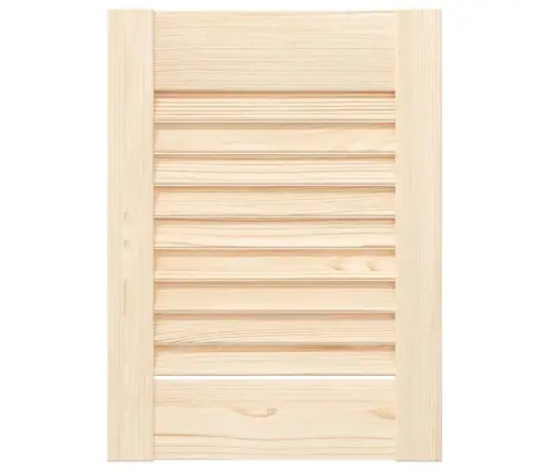 Skapja Durvis Žalūzijas Dizains 2 Gab Masīvkoka Priede Vidaxl