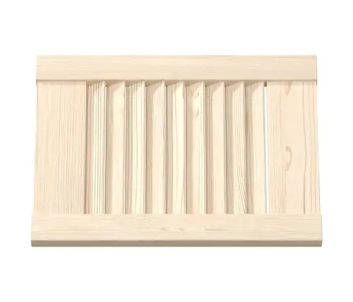 Skapja Durvis Žalūzijas Dizains 2 Gab Masīvkoka Priede Vidaxl