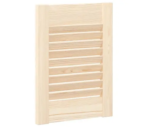 Skapja Durvis Žalūzijas Dizains 2 Gab Masīvkoka Priede Vidaxl
