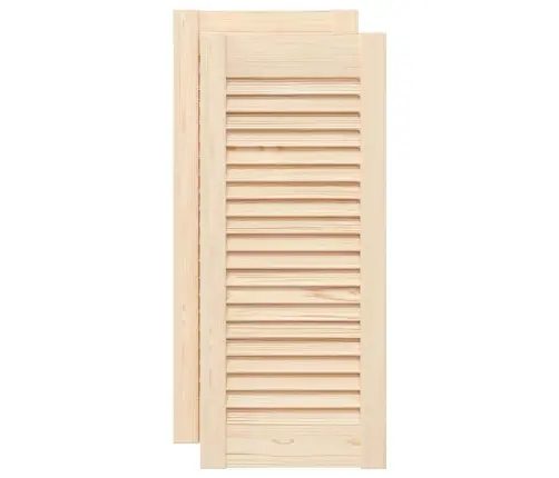 Kapiuksed Võredega Disain 2 Tk 69X29,5 Cm Täispuidust Mänd