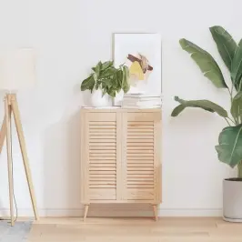 Skapja Durvis, Žalūziju Dizains, 2 Gab., 69X29,5 Cm, Priede Vidaxl