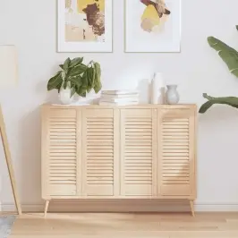 Skapja Durvis, Žalūziju Dizains, 4 Gab., 69X29,5 Cm, Priede Vidaxl