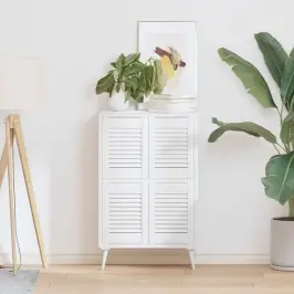 Kapiuksed Võredega Disain 4 Tk Valge 39,5X29,5 Cm