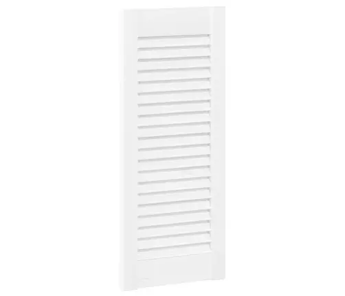 Skapja Durvis, Žalūziju Dizains, 2 Gab., Balts, 61,5X29,5 Cm Vidaxl