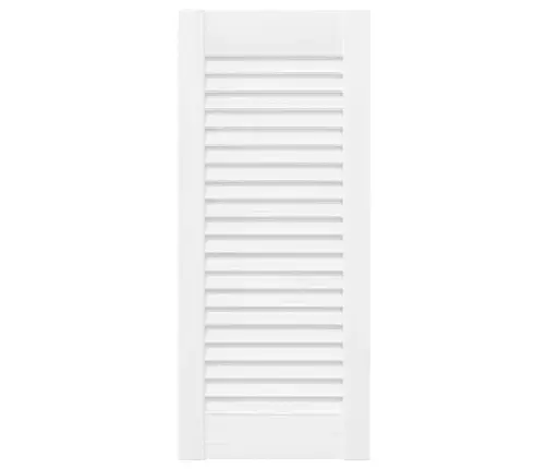 Skapja Durvis, Žalūziju Dizains, 2 Gab., Balts, 61,5X29,5 Cm Vidaxl