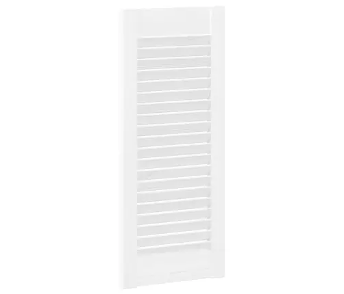 Skapja Durvis, Žalūziju Dizains, 2 Gab., Balts, 61,5X29,5 Cm Vidaxl