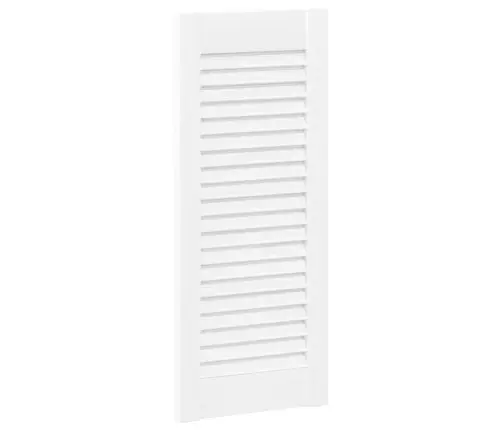 Skapja Durvis, Žalūziju Dizains, 4 Gab., Balts, 61,5X29,5 Cm Vidaxl