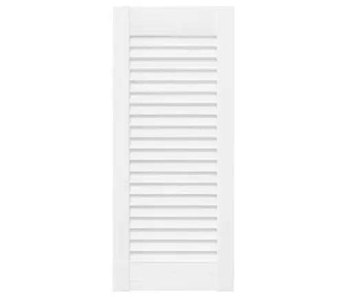 Skapja Durvis, Žalūziju Dizains, 4 Gab., Balts, 61,5X29,5 Cm Vidaxl