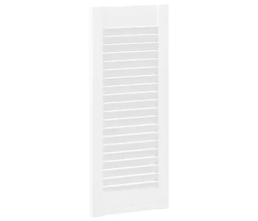 Skapja Durvis, Žalūziju Dizains, 4 Gab., Balts, 61,5X29,5 Cm Vidaxl