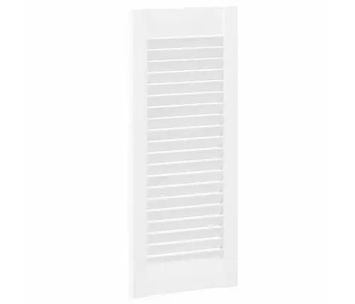 Skapja Durvis, Žalūziju Dizains, Balts, 69X29,5 Cm Vidaxl