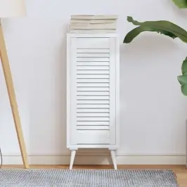 Skapja Durvis, Žalūziju Dizains, Balts, 69X29,5 Cm Vidaxl