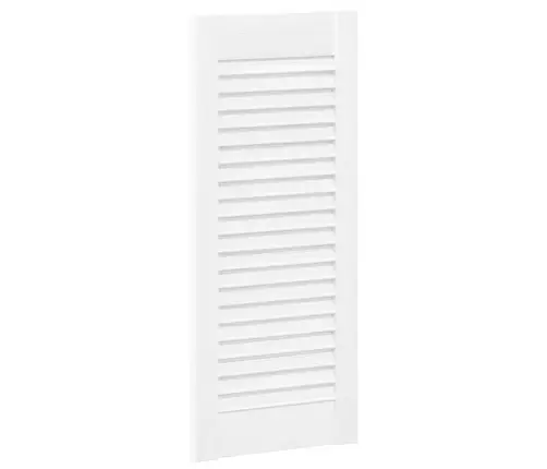 Skapja Durvis, Žalūziju Dizains, 2 Gab., Balts, 69X29,5 Cm Vidaxl