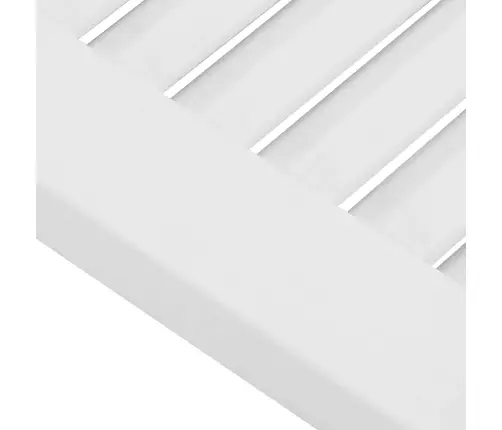 Kapiuksed Louvred Design 4 Tk Valge 99X29,5 Cm