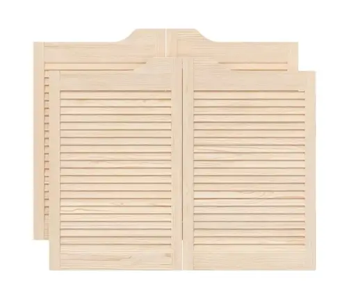 Tiibuksed, Lamell, Disain 2-Paar 80X100 Cm Täispuidust Mänd