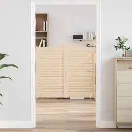 Tiibuksed, Lamell, Disain 1-Paar 90X100 Cm Täispuidust Mänd Tiibuksed, Lamell, Disain 1-Paar 90X100 Cm Täispuidust Mänd