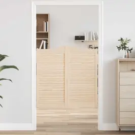 Tiibuksed, Lamell, Disain 1-Paar 100X100 Cm Täispuidust Mänd Tiibuksed, Lamell, Disain 1-Paar 100X100 Cm Täispuidust Mänd